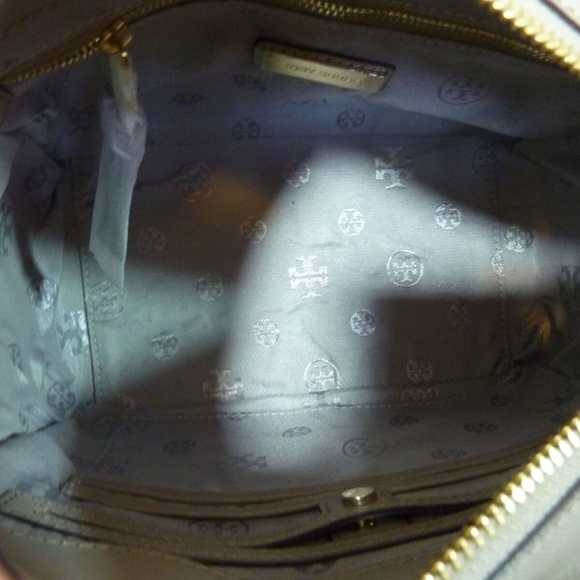 NEW Tory Burch Robinson French Gray Saffiano Leather Mini Square Tote/Crossbody - Picture 8 of 12